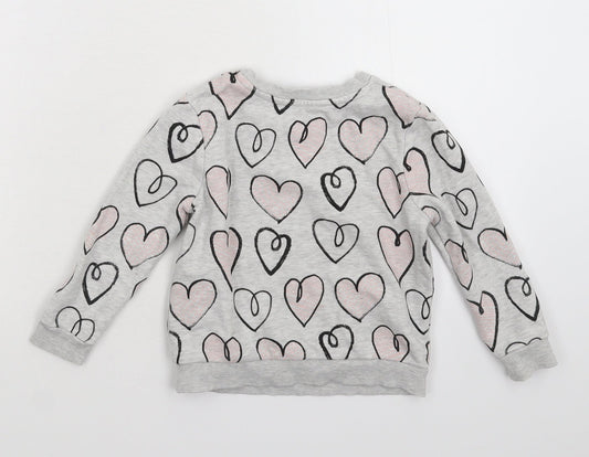 George Boys Grey Pullover Sweatshirt Size 4-5 Years