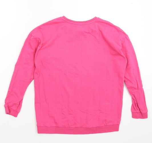 Blue Zoo Girls Pink Pullover Sweatshirt Size 10-11 Years