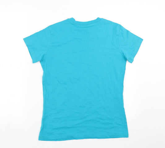 koenig reich Womens Blue Basic T-Shirt Size M