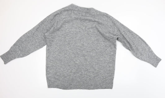 Lipsy Womens Grey Pullover Jumper Size S