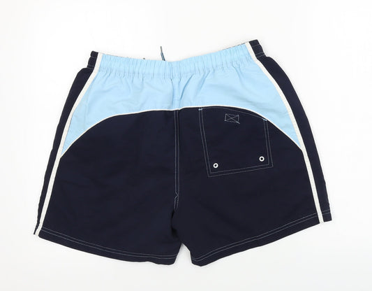 Sactive Mens Blue Paisley Bermuda Shorts Size M
