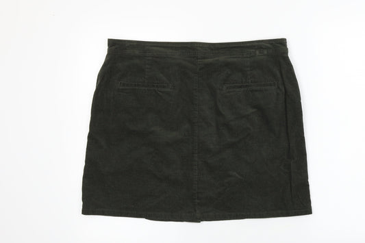 Marks and Spencer Womens Brown A-Line Skirt Size 36 in