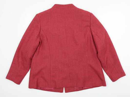 Classics Womens Pink Jacket Blazer Size 20