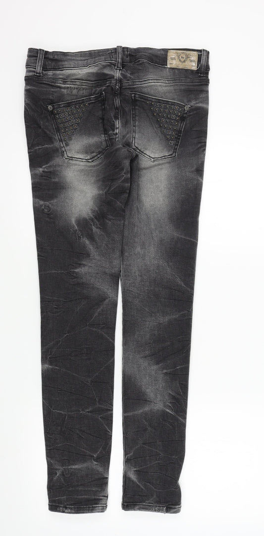 river joland Womens Black Straight Jeans Size 12 L30 in