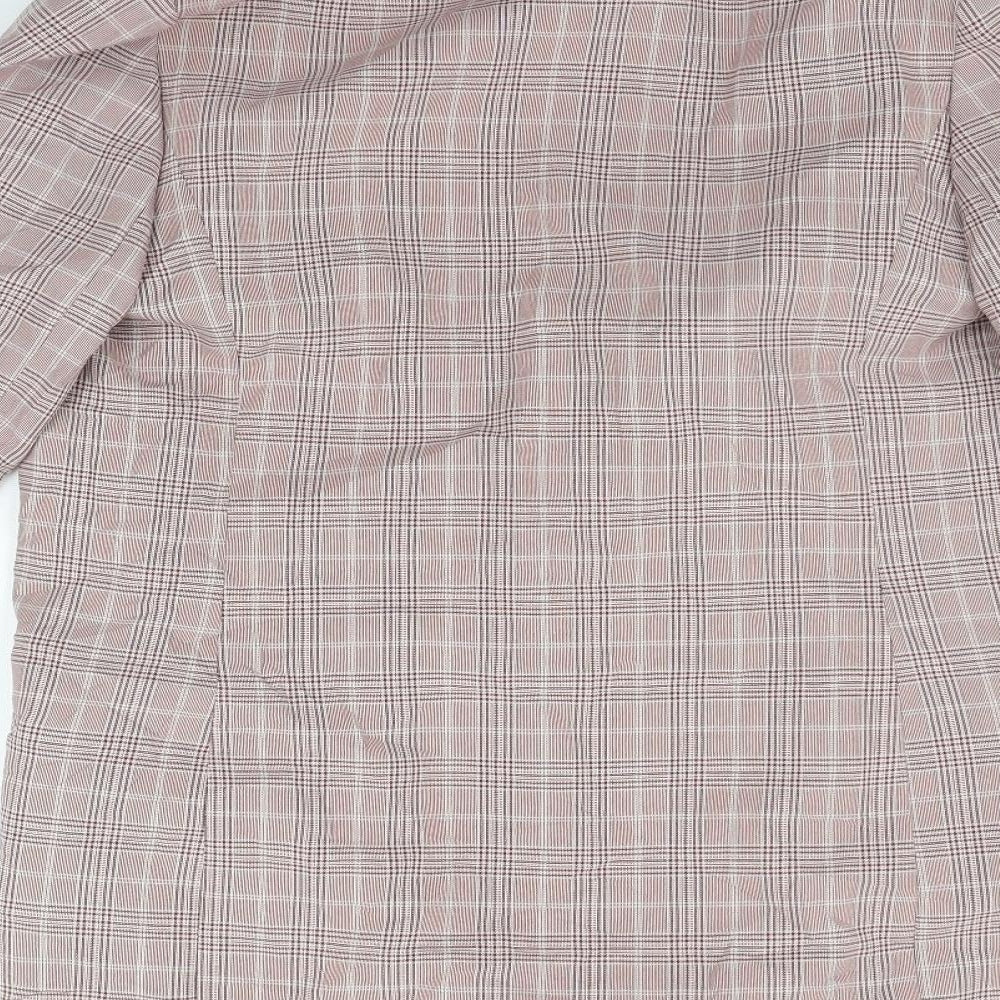 NEXT Womens Pink Check Jacket Blazer Size 12