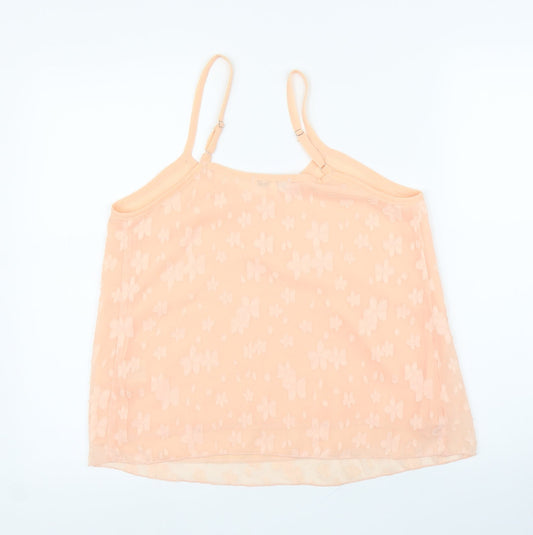 Oeuvre Womens Pink Floral Camisole Blouse Size 10