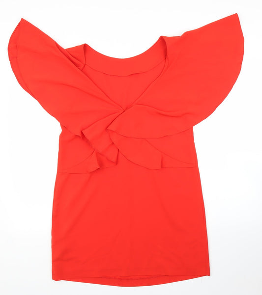 Zara Womens Red A-Line Size S