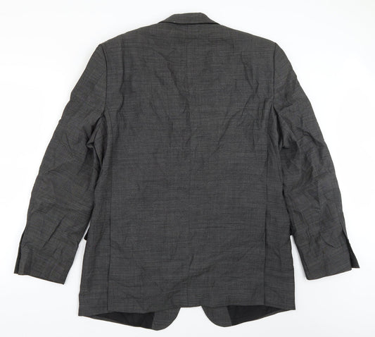 Daniel Hetcher Mens Grey Jacket Suit Jacket