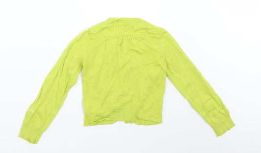 Jean Bourget Girls Green Cardigan Jumper Size 5 Years