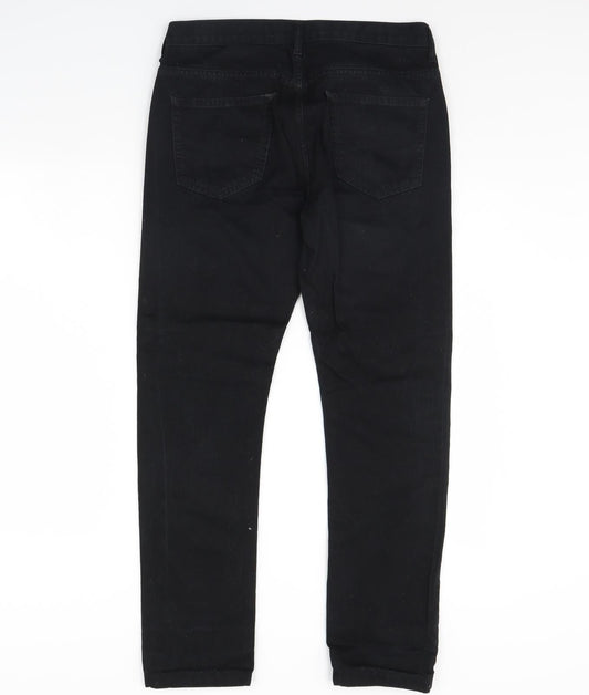 Topman Womens Black Denim Skinny Jeans Size 32 in L30 in