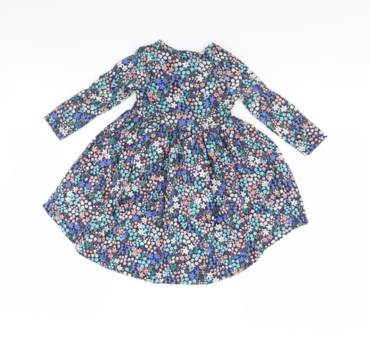 Manta Ray Girls Blue Floral Fit & Flare Size 18 Months