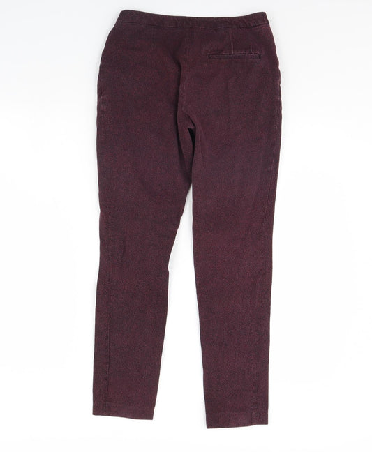 H&M Womens Purple Trousers Size 10 L29 in
