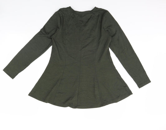 D&Co. Womens Green Pullover Jumper Size S