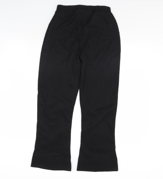Preworn Womens Black Trousers Size 12 L29 in