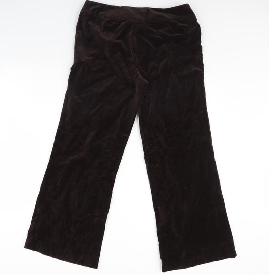 Nougat Womens Brown Trousers Size 34 in L30 in