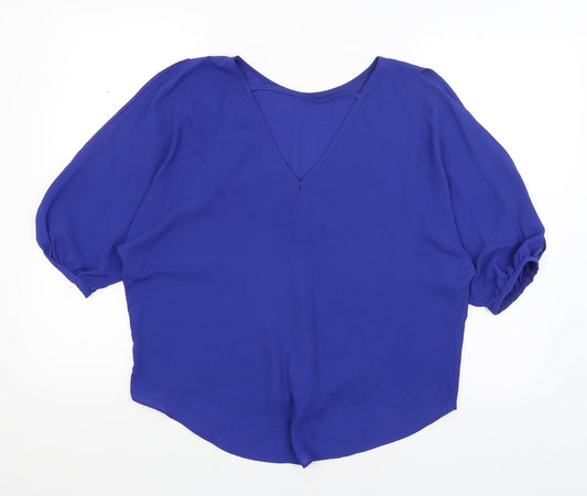 New Look Womens Blue Basic Blouse Size 12