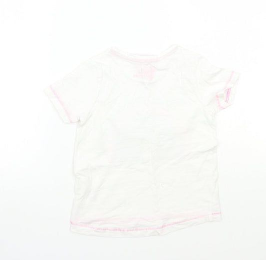 Matalan Girls White Basic T-Shirt Size 3 Years