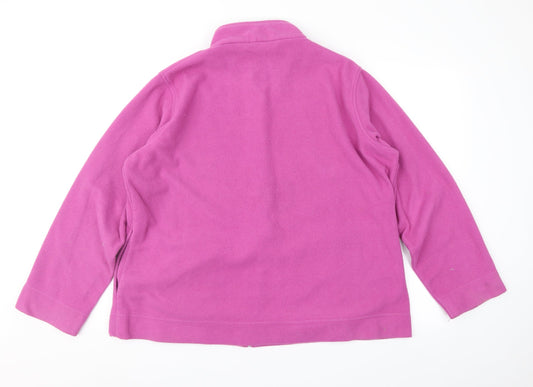 EWM Womens Pink Fleece Jacket Size XL