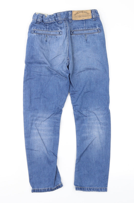 Indigo Girls Blue Denim Straight Jeans Size 7 Years