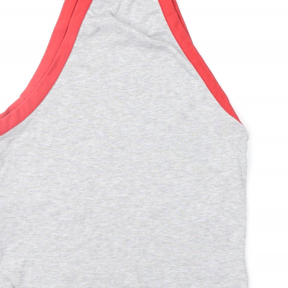 New Look Womens Grey Basic T-Shirt Size 12