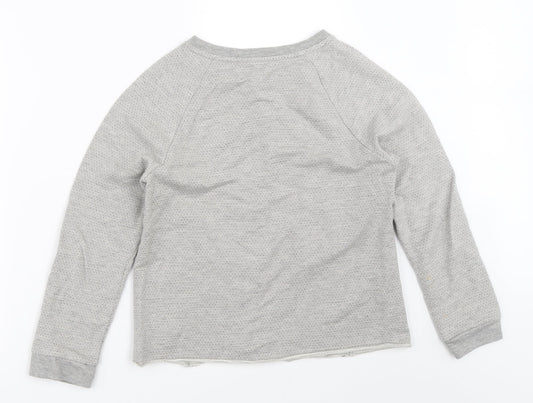 NEXT Girls Grey Pullover Sweatshirt Size 12 Years