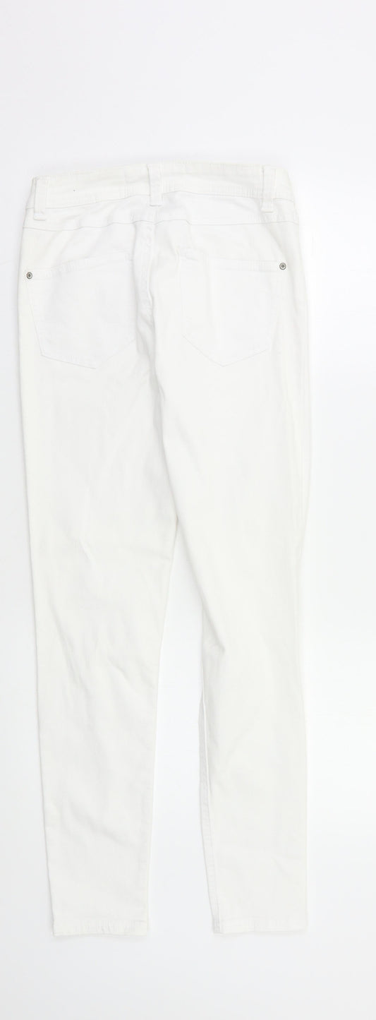 Prew Womens White Skinny Jeans Size 10 L27 in