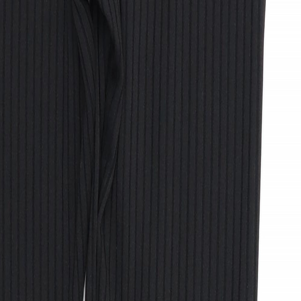 PRETTYLITTLETHING Womens Black Leggings Size S L27 in