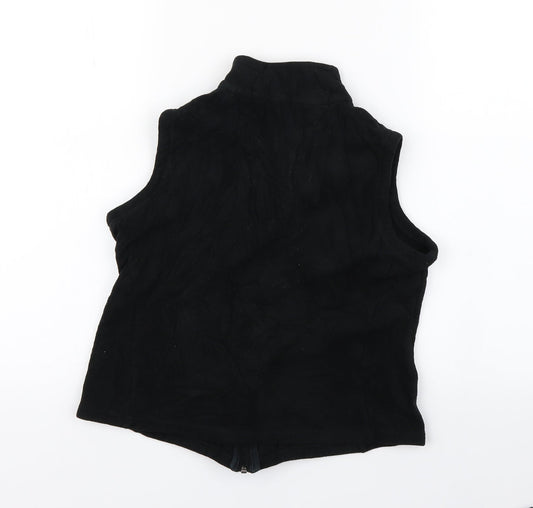Marks and Spencer Womens Black Fleece Jacket Size 4