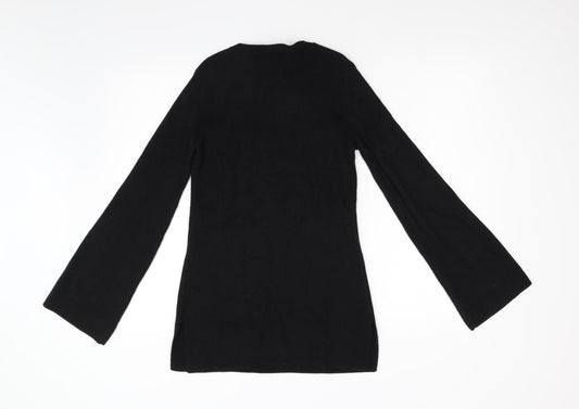 Warehouse Womens Black Knit Pullover Jumper Size 10