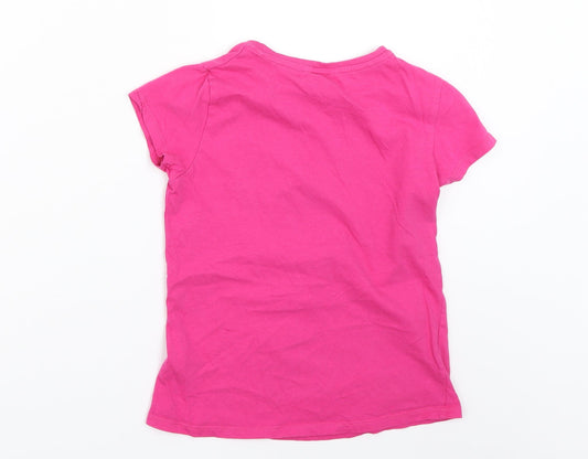 Pep&Co Girls Pink Basic T-Shirt Size 9-10 Years - Unicorn shake