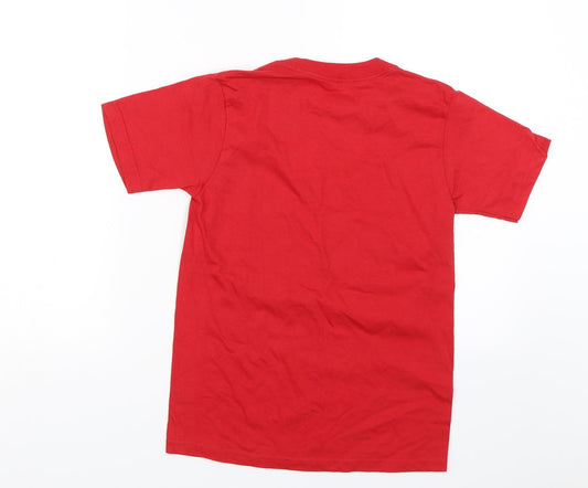 Punta Cana Womens Red Basic T-Shirt Size 12