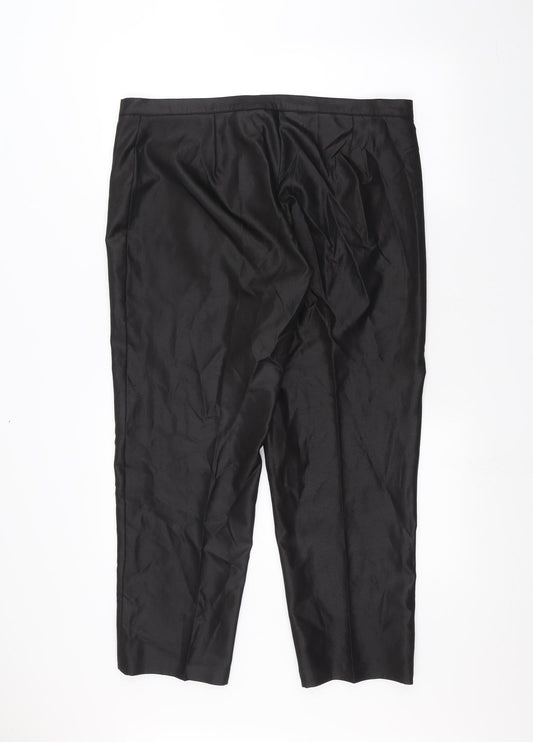 festa Womens Black Trousers Size 20 L24 in