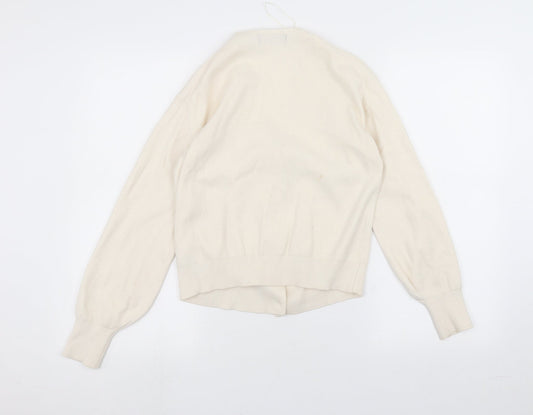 Marks and Spencer Womens White Jacket Coatigan Size S