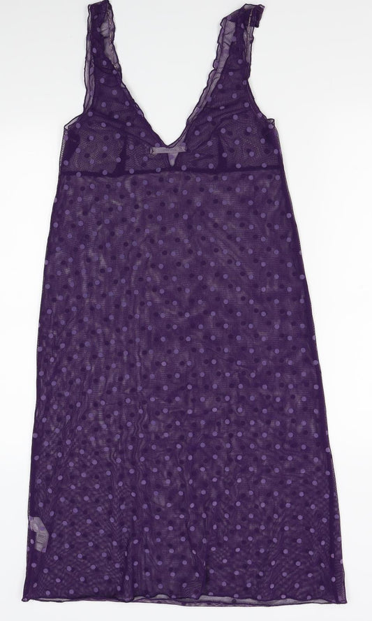 women secret Womens Purple Polka Dot A-Line Size M