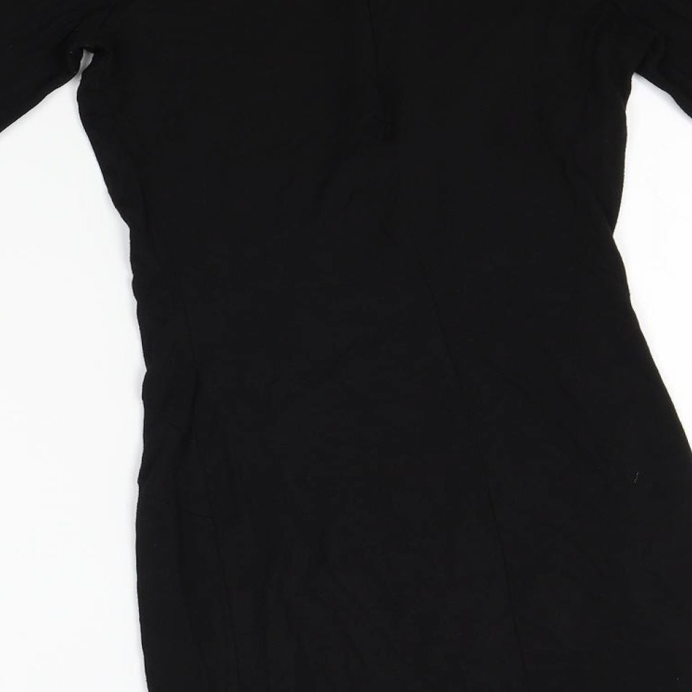 Topshop Womens Black Pencil Dress Size 6
