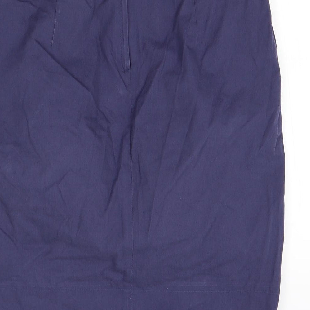 Topshop Womens Blue Straight & Pencil Skirt Size 8