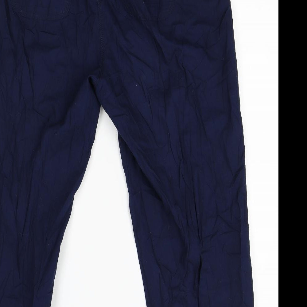 Preworn Womens Blue Trousers Size 14 L25 in