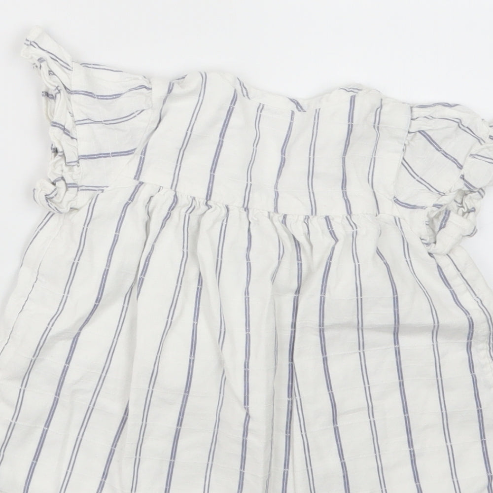 Primark Girls Blue Striped T-Shirt Dress Size 18-24 Months