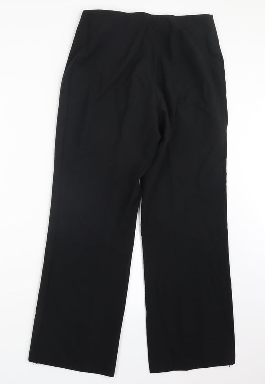 Marks and Spencer Womens Black Trousers Size 12 L28 in