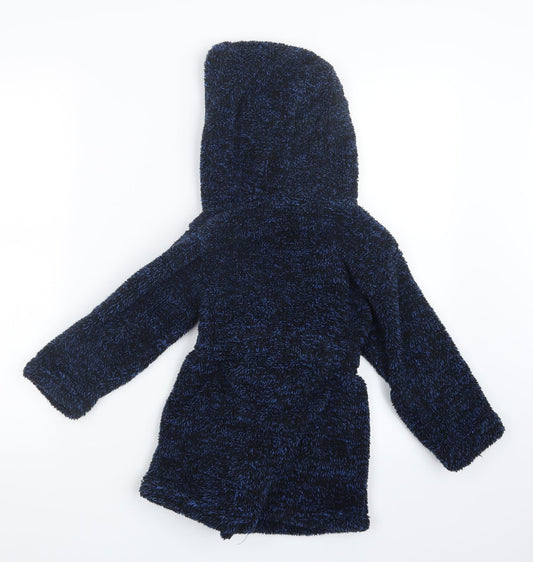 Matalan Boys Blue Geometric Robe Size 3-4 Years