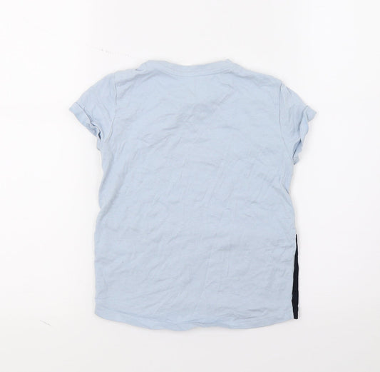Primark Boys Blue Jersey Basic T-Shirt Size 3-4 Years