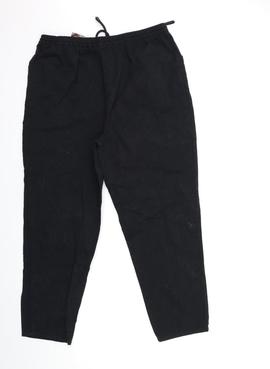 Best basics Womens Black Trousers Size 32 in L27 in