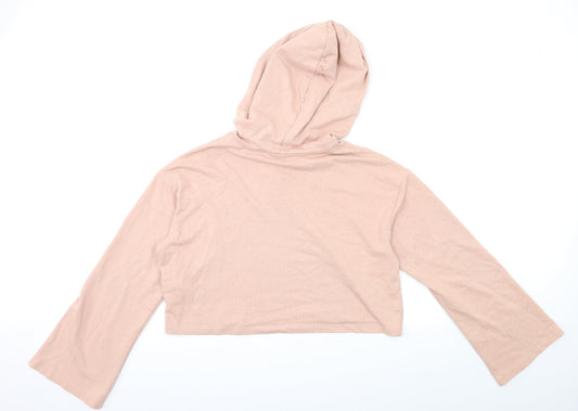 H&M Womens Pink Pullover Hoodie Size M