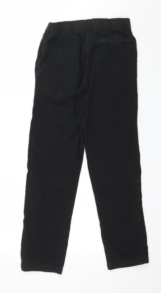 Marks and Spencer Mens Black Jersey Jogger Trousers Size 30 in L29 in