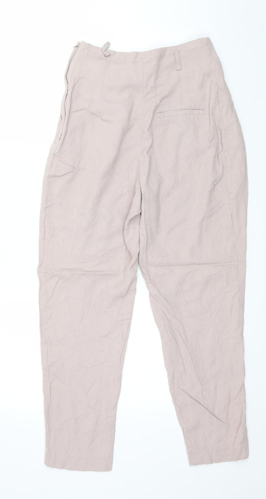 H&M Womens Pink Trousers Size 8 L23 in