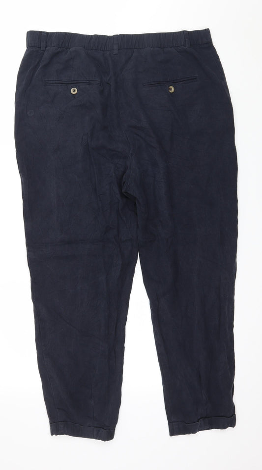 Preworb Womens Blue Trousers Size 36 in L25 in