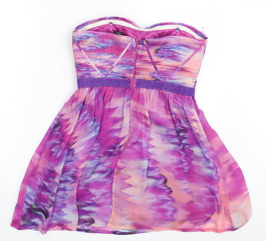 JS Boutique Womens Multicoloured Floral Fit & Flare Size 10
