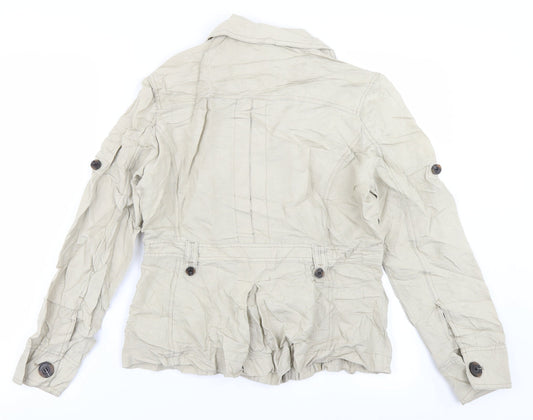 MNG Womens Beige Jacket Size L