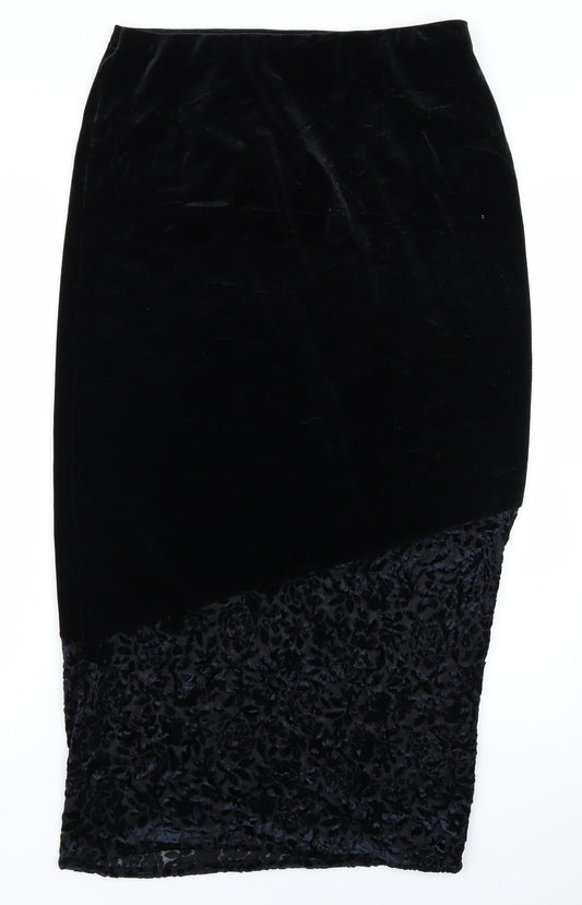 Principles Womens Black Animal Print Straight & Pencil Skirt Size 32 in