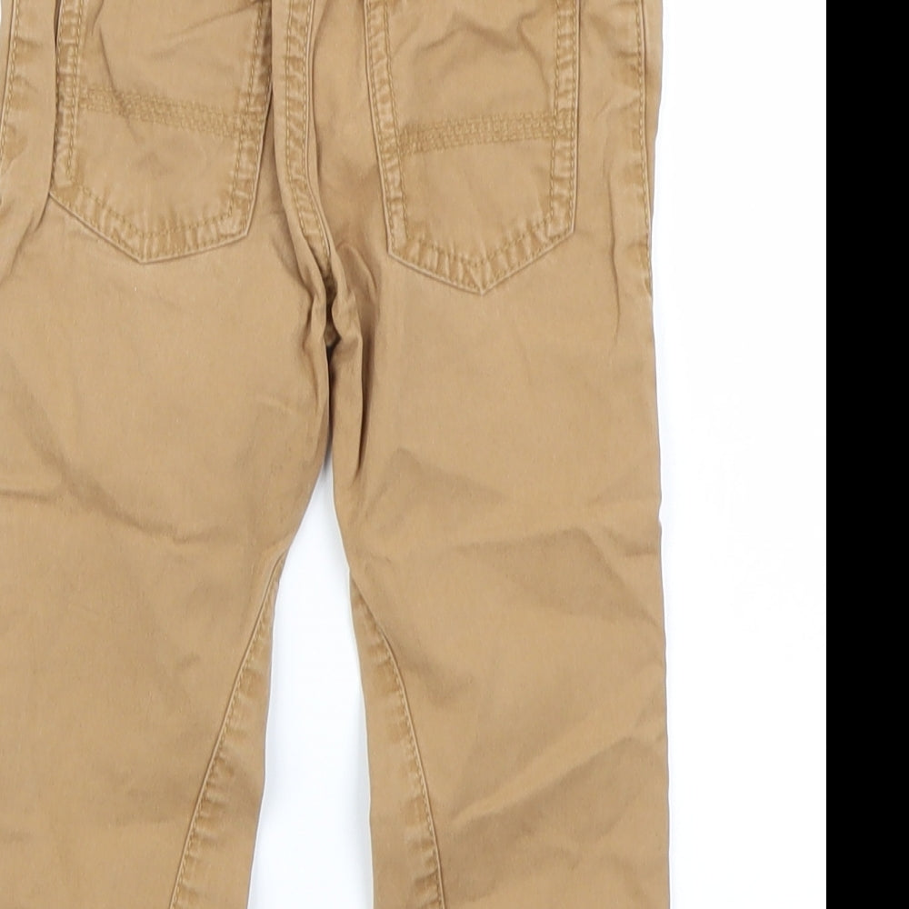 Brand and care label for George Baby Brown Cargo Trousers, size 12-18, Months